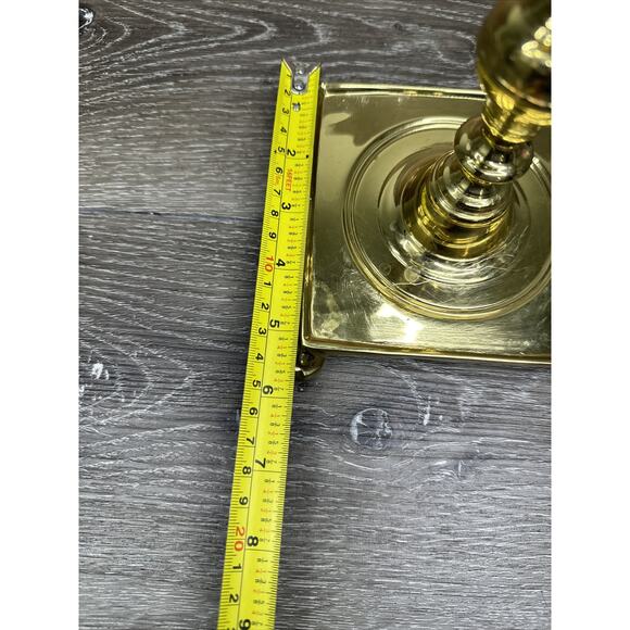 Northern European William and Mary Solid Brass Candle Stick 7” Tall - Picture 11 of 12